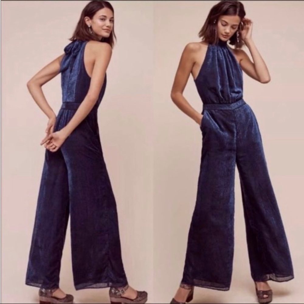 Elevenses 12 velvet nova jumpsuit wide leg